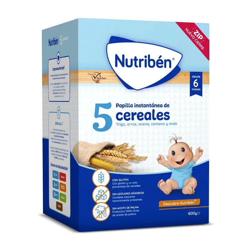 Nutriben Papilla 5 Cereales 600 gr