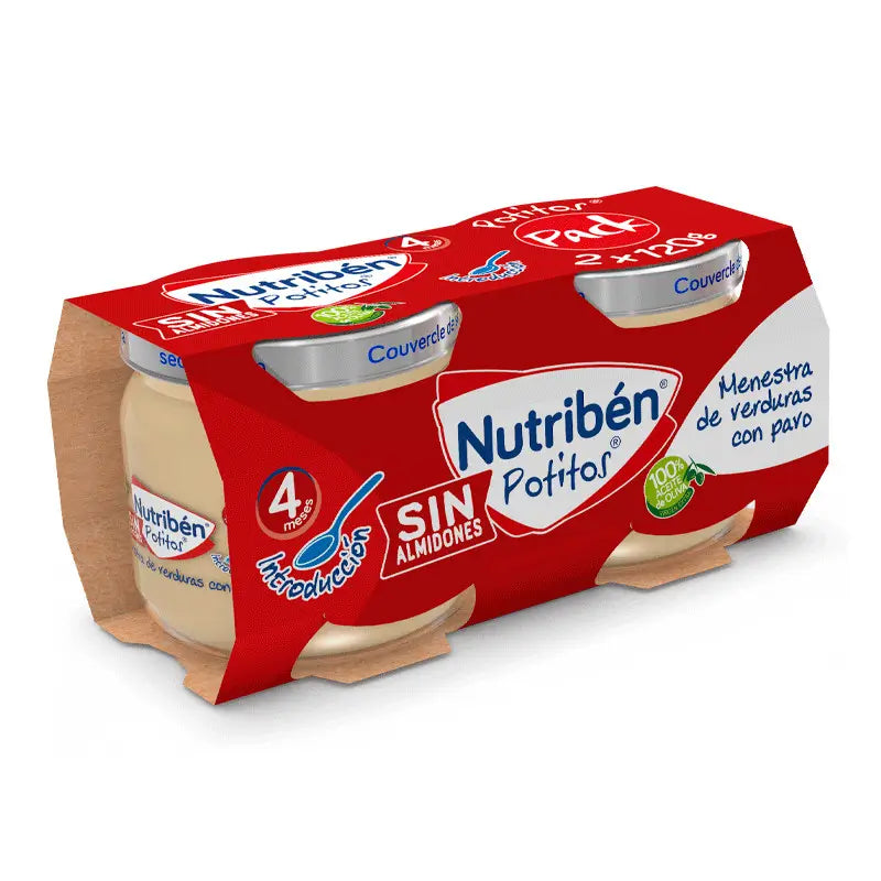 Nutribén Pack Potito Inicio a la Merienda, 2X120 gr