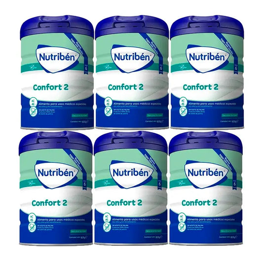 Nutriben Comfort Milk 2 , 6 x 800 grams