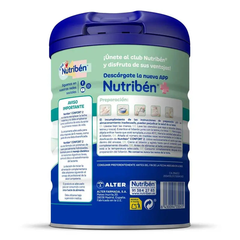 Nutriben Comfort Milk 2 , 800 grams