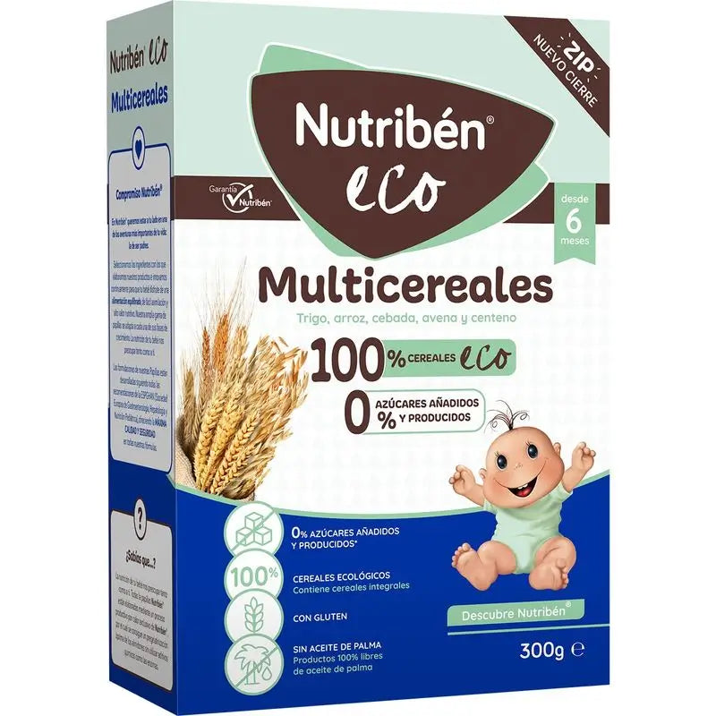 Nutriben Papilla Eco Multicereal, 300 g