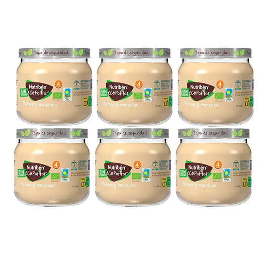 Nutriben Banana and Apple Baby Food , 6 x 120 grams