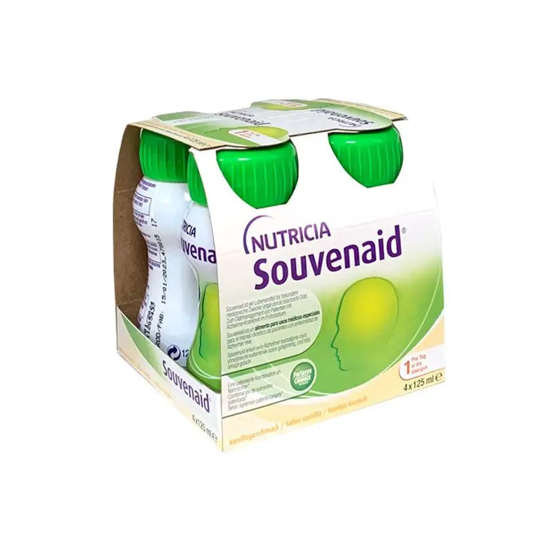 Nutricia Souvenaid Smoothies Vanilla Flavour, 4 Units x 125 ml