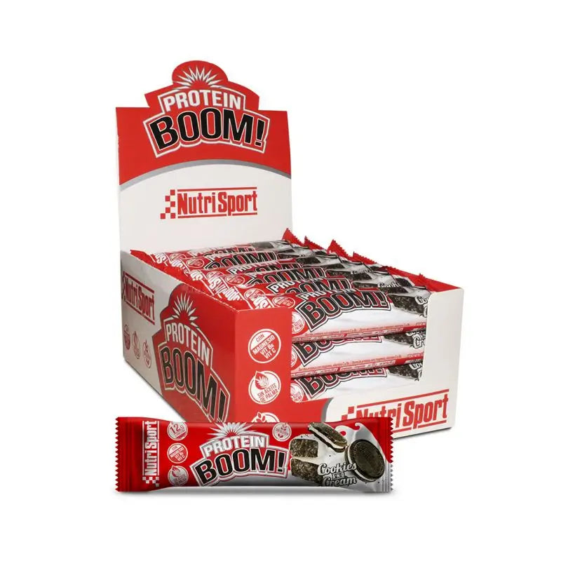 Nutrisport Caja Protein Boom Cookies-Cream , 24 barritas   