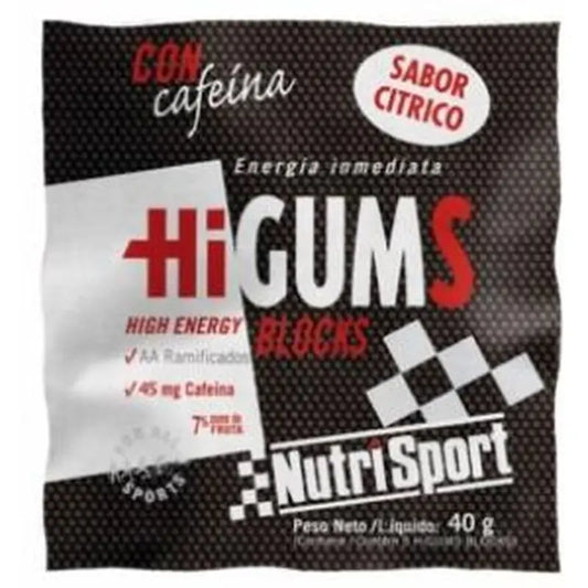 Nutrisport Higums Sabor Citrico Con Cafeina Expositor 20Bolsa