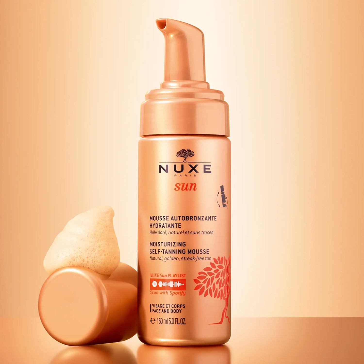 Nuxe Natural Self Tanning Foam Golden & Luminous Tone, 150 ml