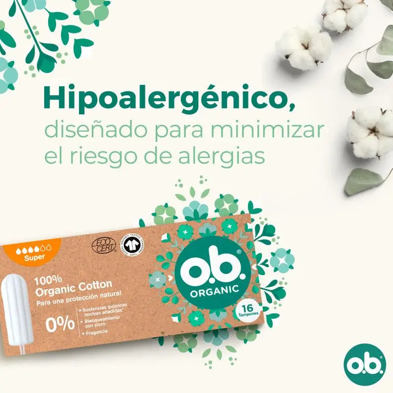 Ob Tampon Digital Organic Super, 16 unidades