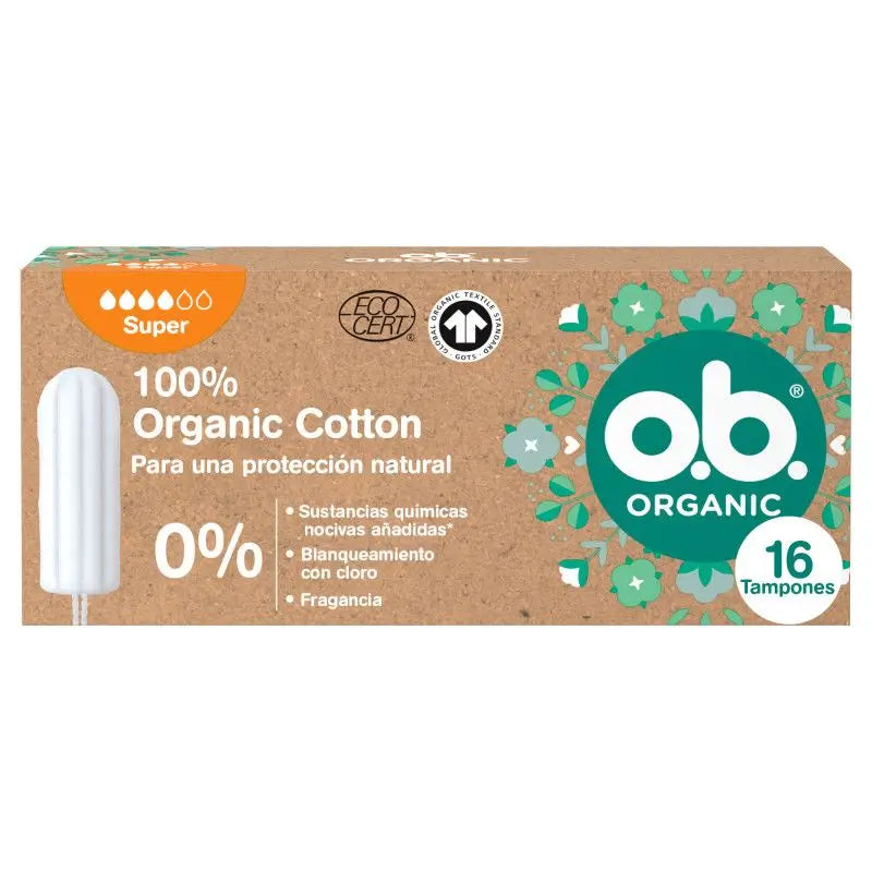 Ob Tampon Digital Organic Super, 16 unidades