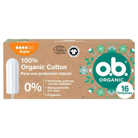 Ob Tampon Digital Organic Super, 16 unidades