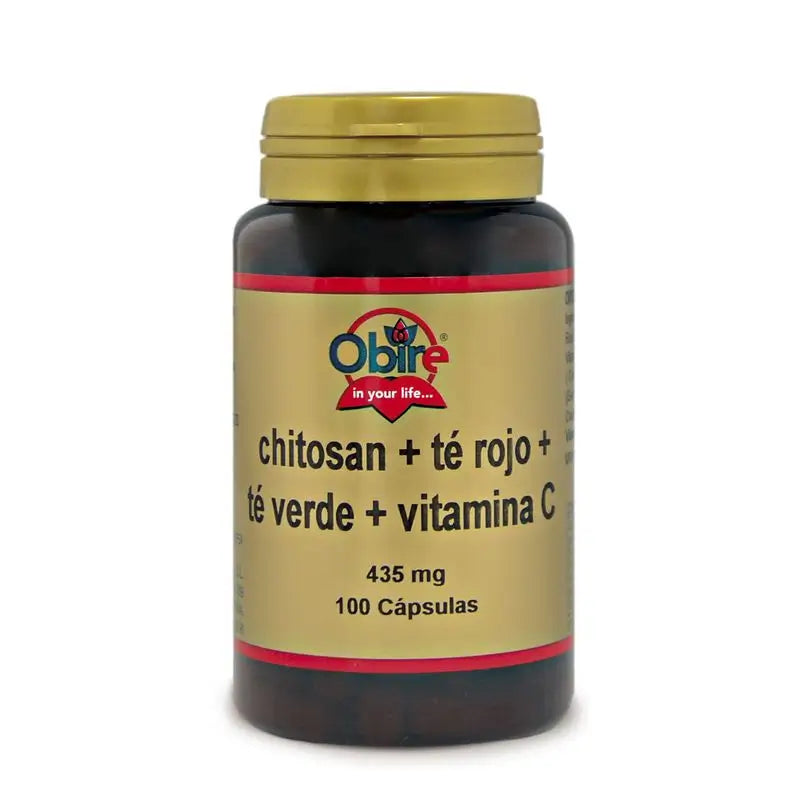 Obire Chitosan + Te Rojo + Te Verde + C. , 100 cápsulas