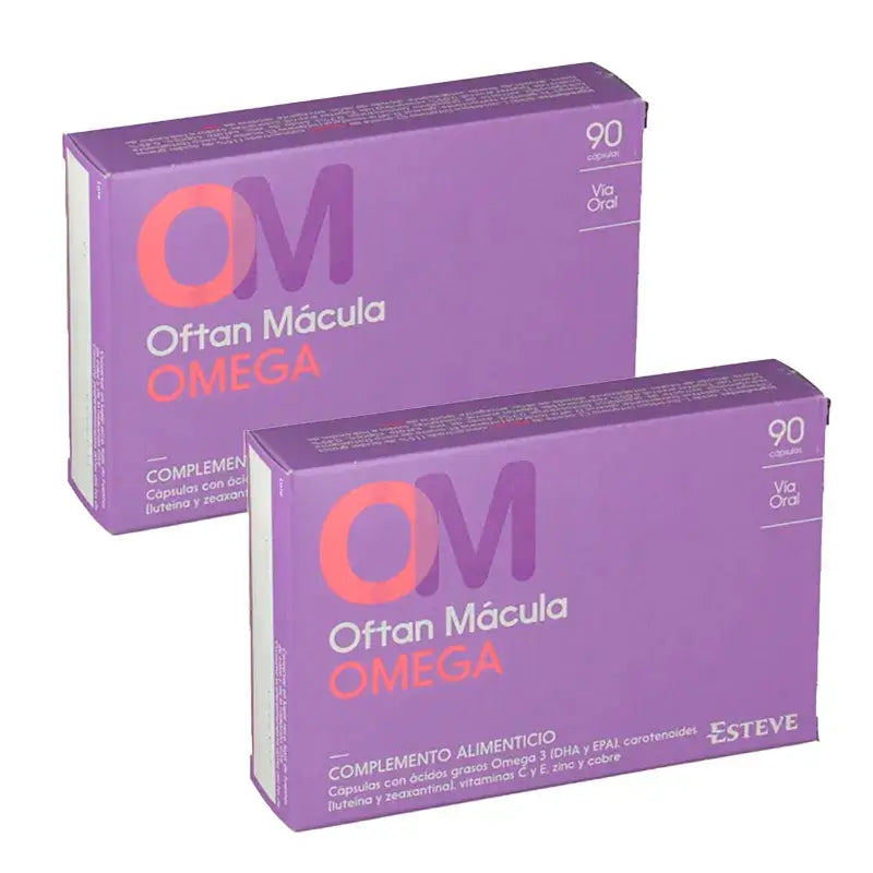 Oftan Macula Omega Food Supplement, 2 x 90 Capsules