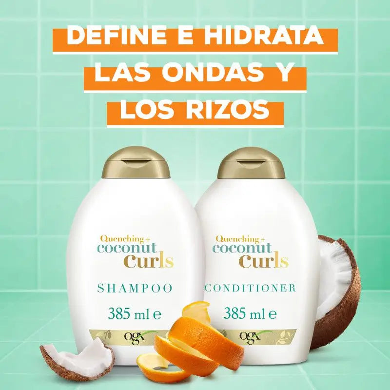 Ogx Acond Coco Cabello Rizado, 385 ml