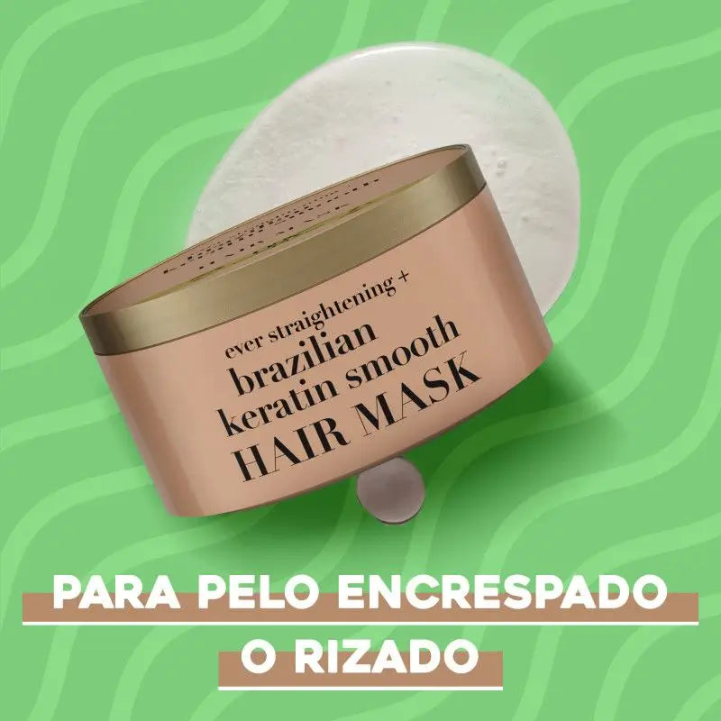 Ogx Mascarilla Keratina Brasil Liso, 300 ml