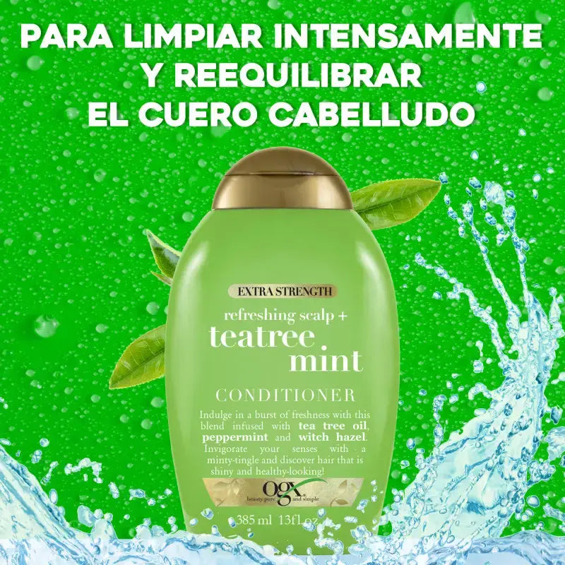 Ogx Ttx-Teatree Mint Extra, 385 ml