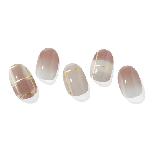 Ohora Gel Nails - Browny Check, 30 pcs.