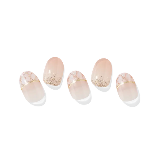 Ohora Gel Nails - Peachy Sparkle, 30 units