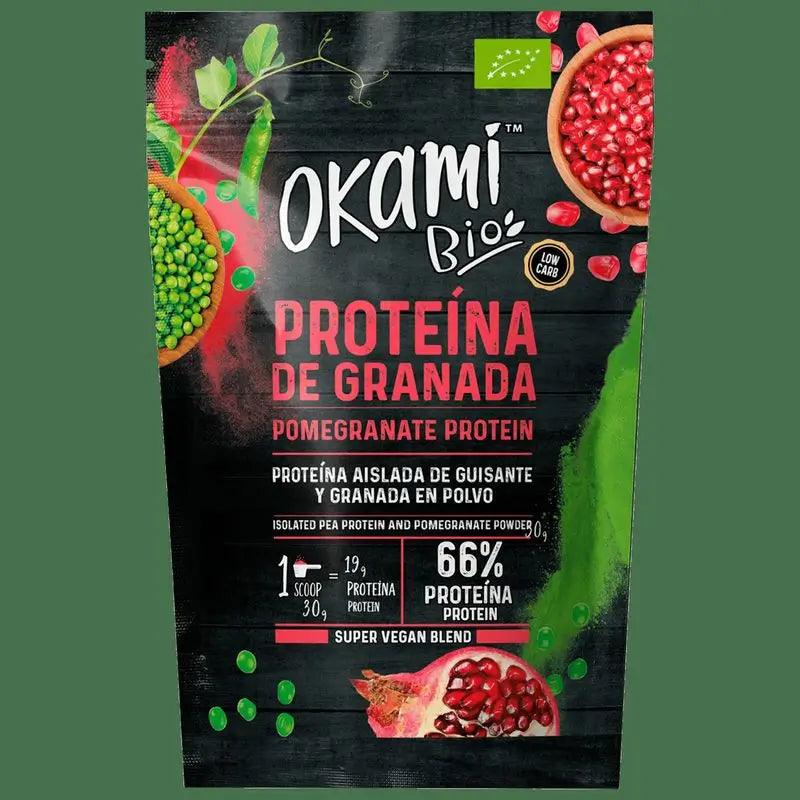 Okami Bio Pea Protein-Pomegranate Juice 500G Bio Sg Ve