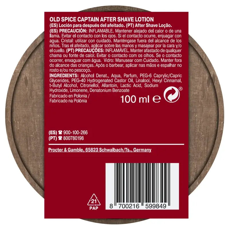 Old Spice Captain Barrel Gift Set With Shower Gel