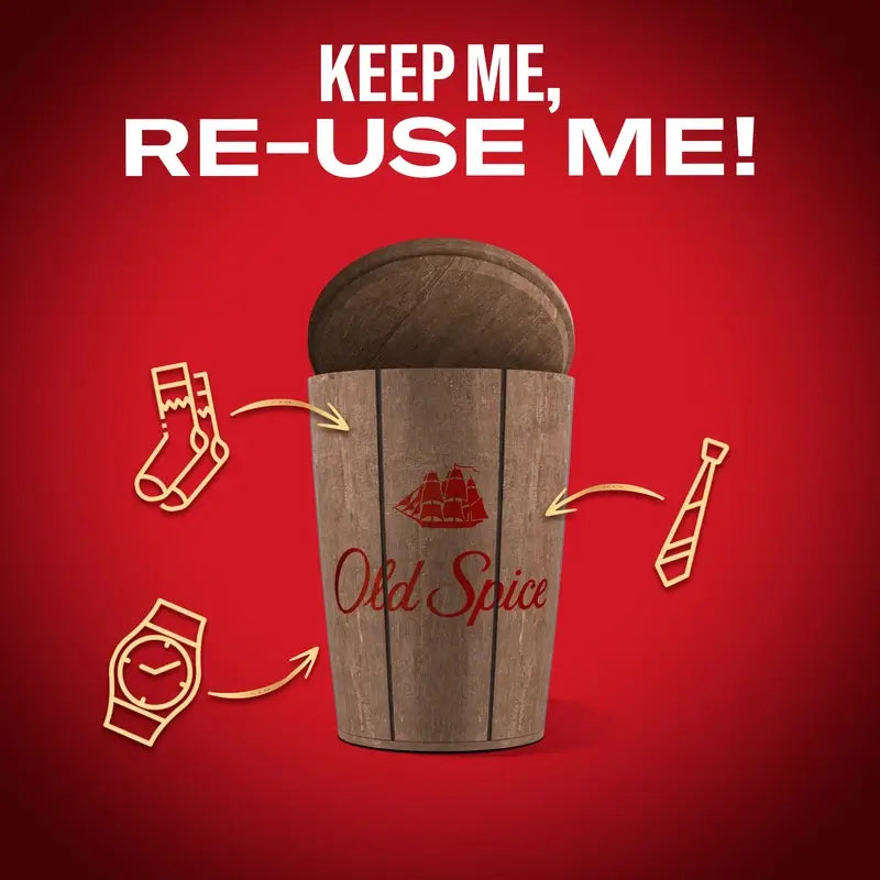 Old Spice Captain Barrel Gift Set With Shower Gel