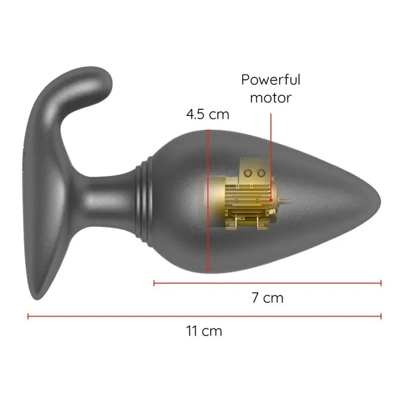 Oninder Plug Anal Vibrador Negro - Free App