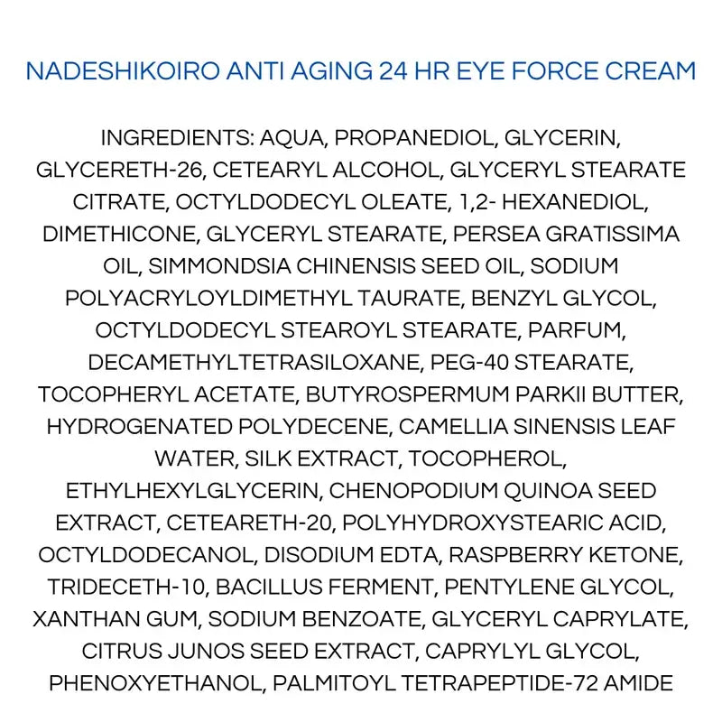 Onshindo Osaka Nadeshikoiro 24H Anti-Aging Eye Cream, 20 ml