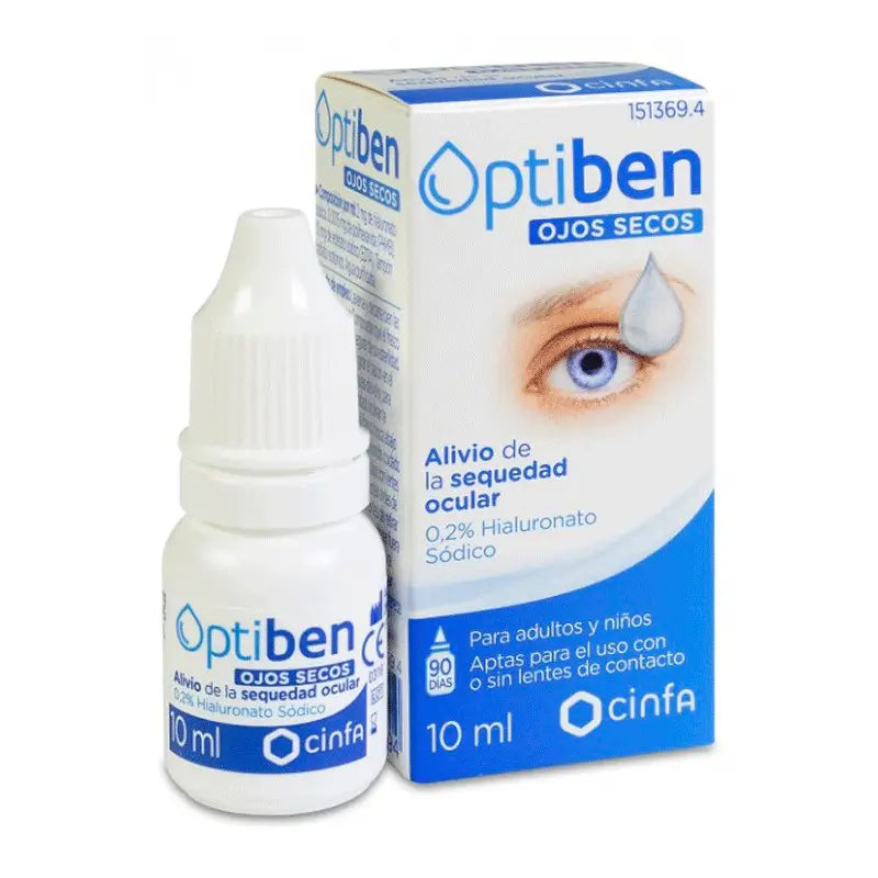 Cinfa Optiben Ojos Secos Gotas Sequedad Ocular, 10 ml