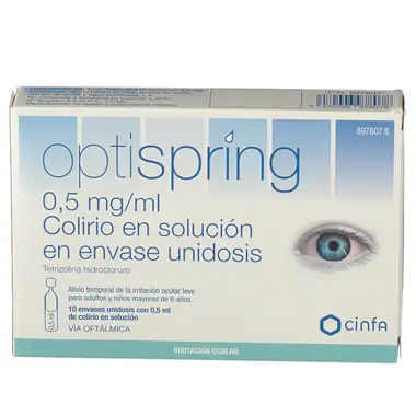 Optispring 0.5 Mg/ ml Colirio 10 Monodosis Solucion