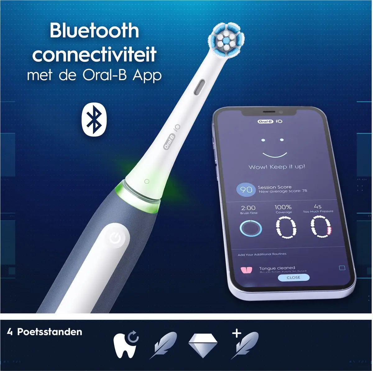 Oral-B Braun Braun iO4 My Way Electric Toothbrush Blue