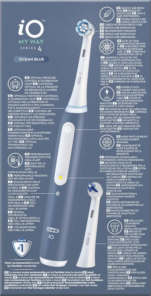 Oral-B Braun Braun iO4 My Way Electric Toothbrush Blue