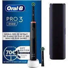 Oral-B Braun Electric Toothbrush Pro 3 3500 Black