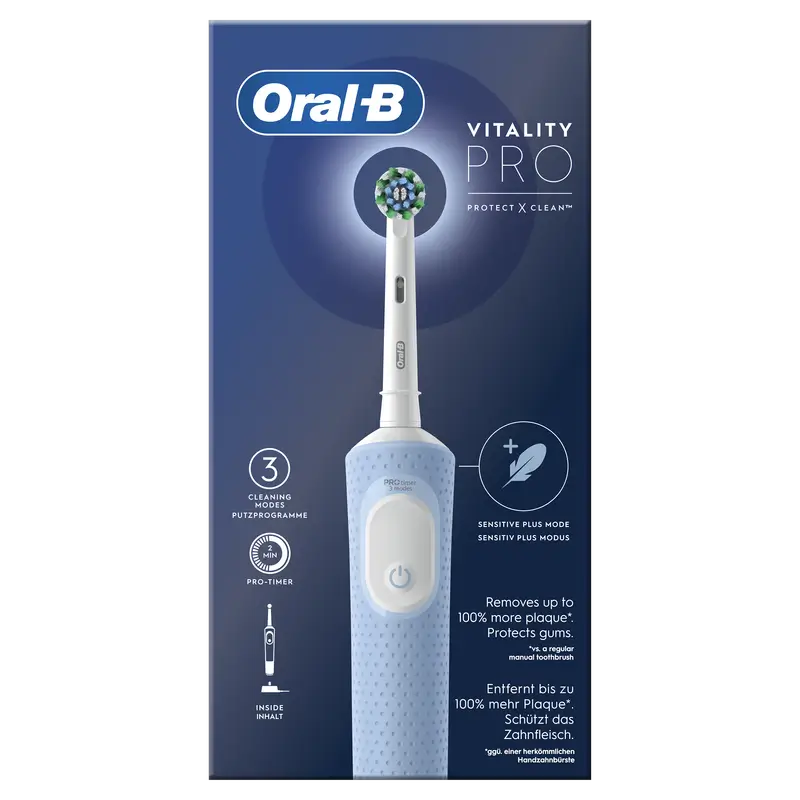 Oral-B Braun Braun Vitality Pro Rechargeable Toothbrush Blue