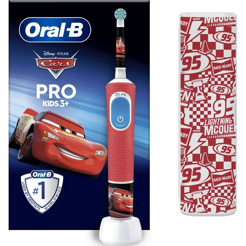 Oral-B Braun Vitality Pro Rechargeable Toothbrush Kids Box Cars + Case