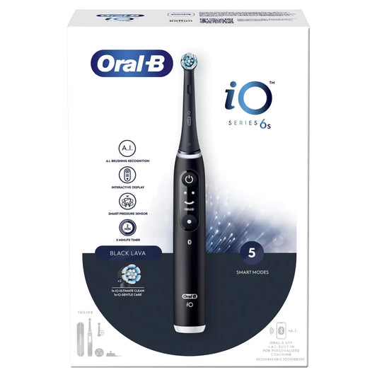 Oral- B Braun Io 6 Cepillo De Dientes Eléctrico Negro, 1 unidad