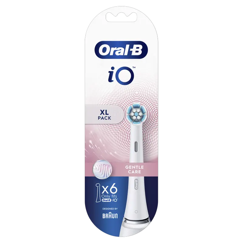 Oral-B Braun iO Gentle Care Replacement Brushes, 6 pcs.