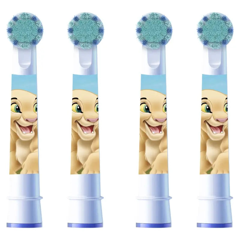 Oral-B Braun Kids Disney The Lion King Character Replacement Brushes, 4 pcs.