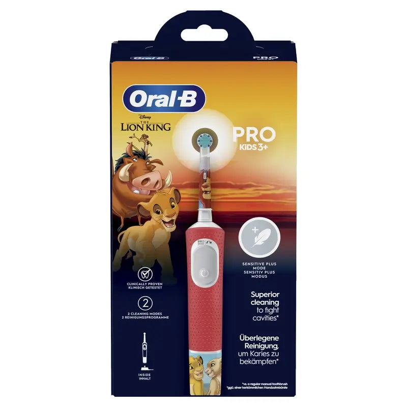 Oral-B Braun Pro Kids The Lion King Electric Toothbrush Designed By Braun