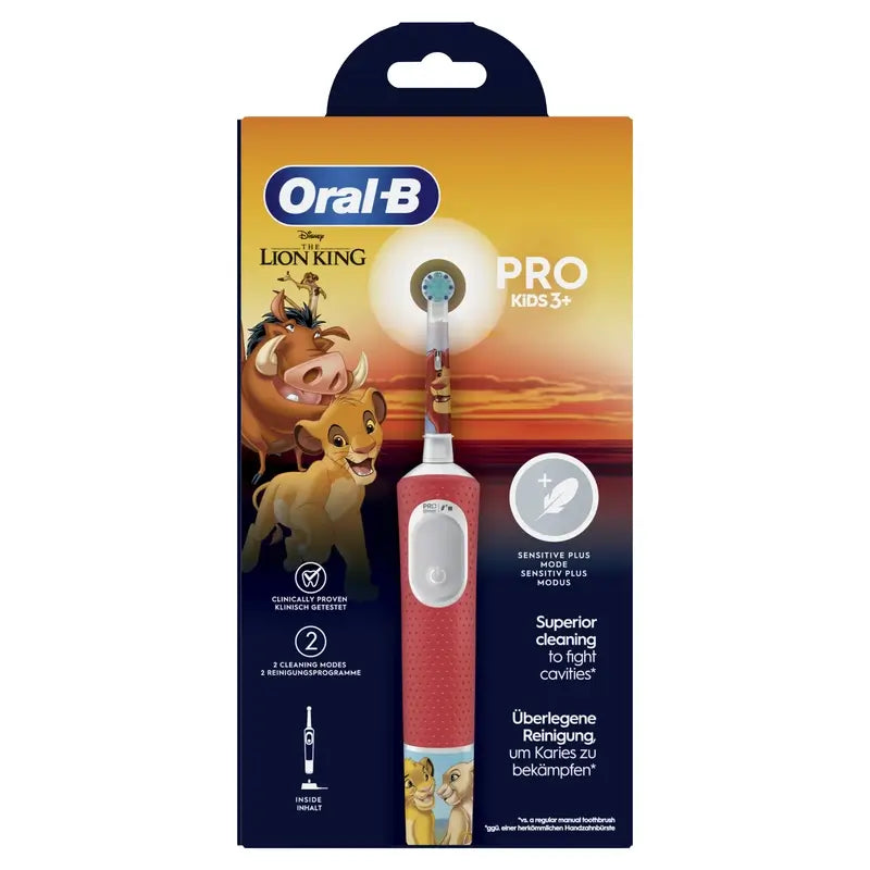 Oral-B Braun Pro Kids The Lion King Electric Toothbrush Designed By Braun