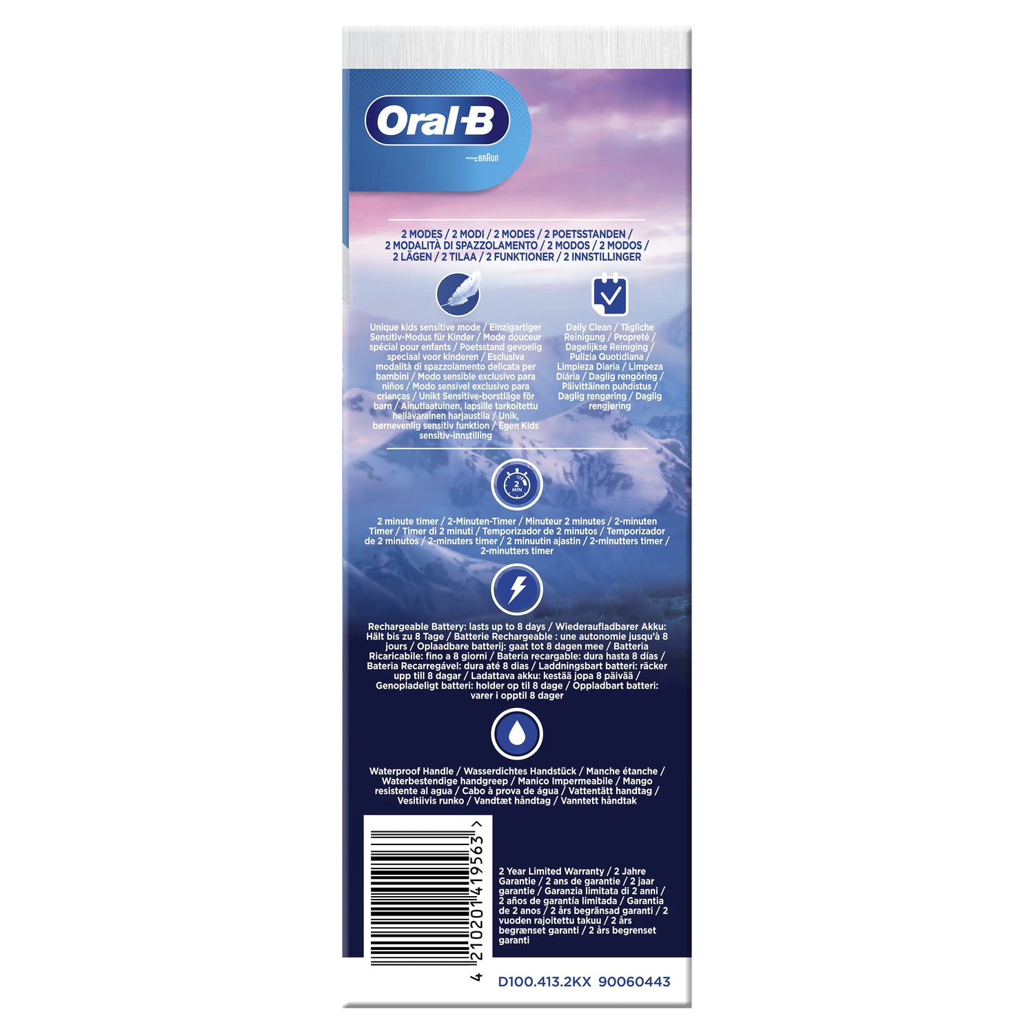 Oral-B Cepillo Eléctrico Frozen + Estuche