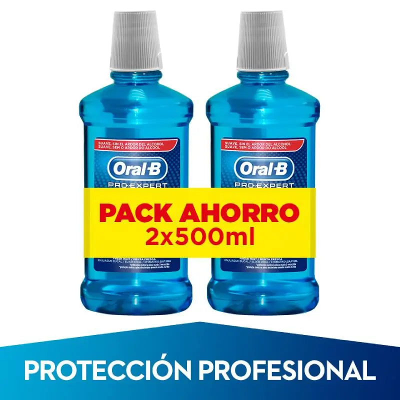 Oral-B Enjuague Bucal Pro-Expert Protección Profesional 2X500 ml