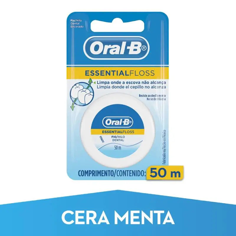 Oral-B Essential Floss Seda Dental Menta 50 M