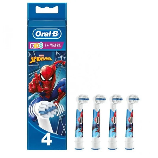 Oral-B Braun Spiderman Electric Toothbrush Refills, 4 pcs.