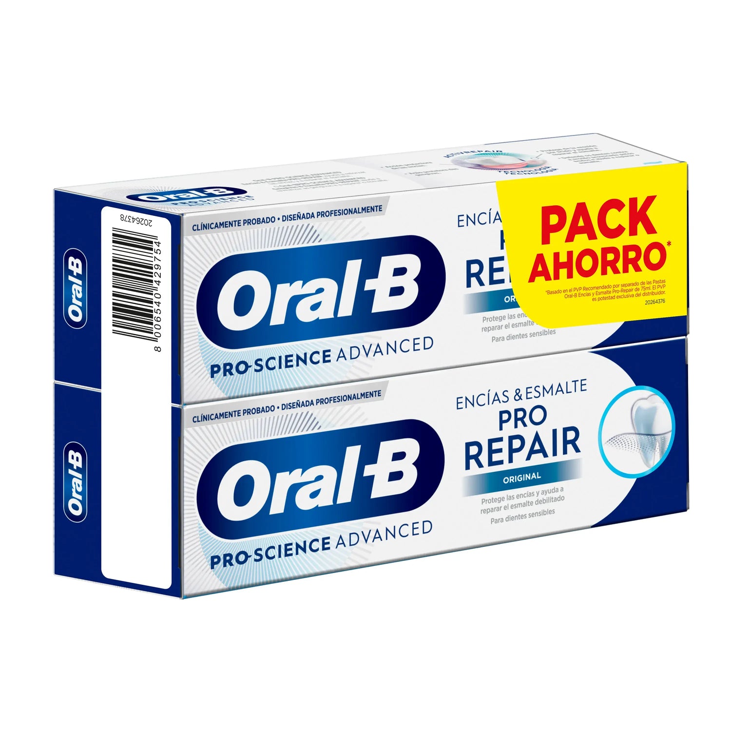 Oral-B Pro-Repair Original Toothpaste Gum & Enamel Pack, 2x75 ml