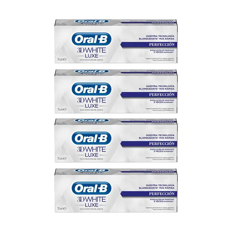 Oral-B Toothpaste 3D Luxe Perfection, 75 ml x 4 units