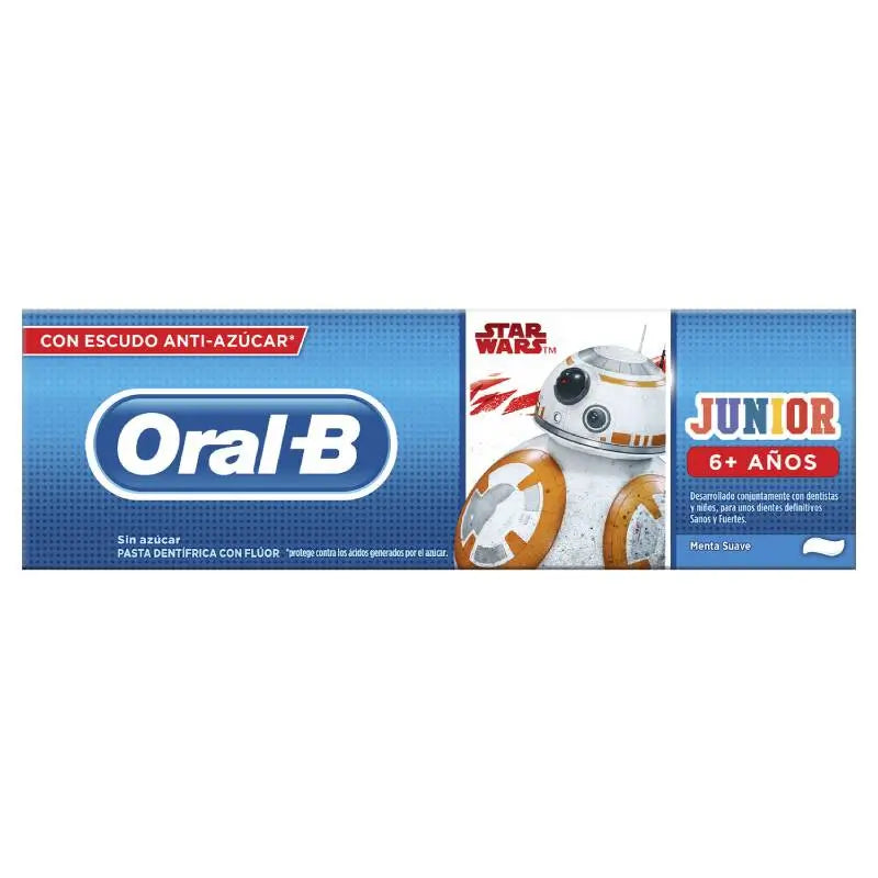 Oral-B Junior Star Wars Pasta Dentífrica 75 ml, +6 Años