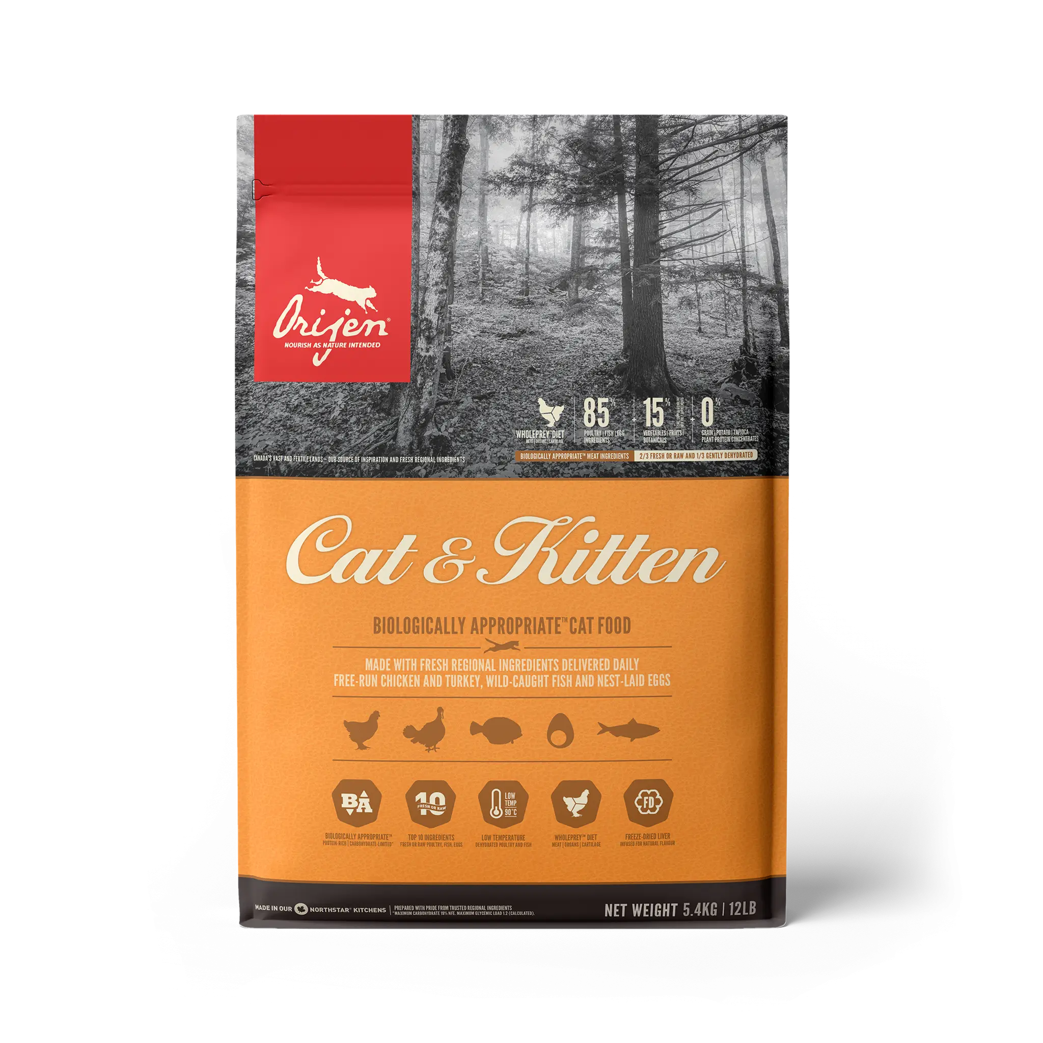 Orijen Feline Cat Kitten 5,4Kg pienso para gatos