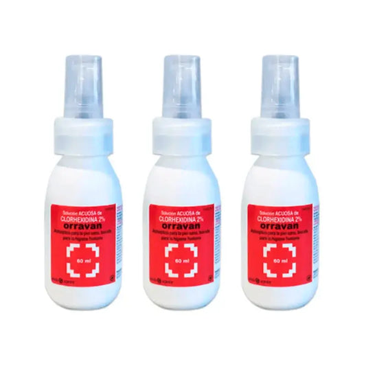 Orravan Triplo Chlorhexidine 2% Aqueous Solution 3 x 60 ml