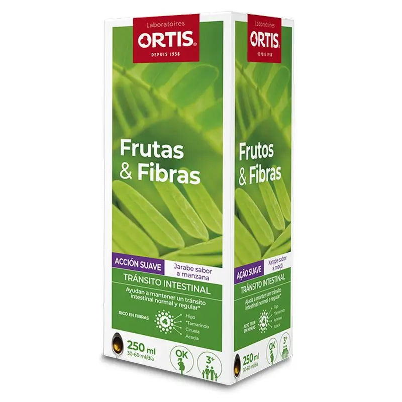 Ortis Frutas & Fibras Kids Jarabe, 250 Ml      