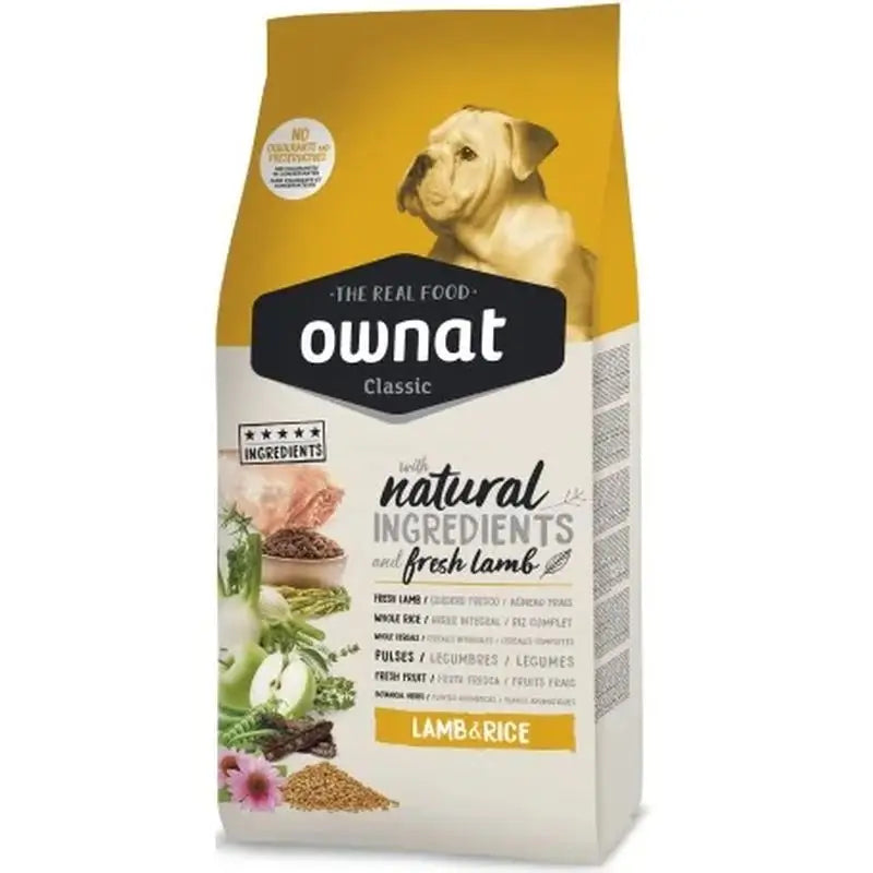 Ownat Classic Canine Adult Lamb Rice 20 kg, Dog Food