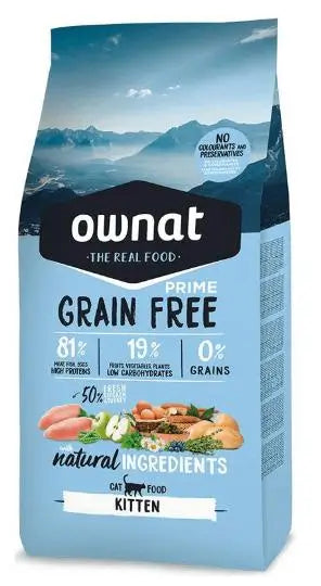 Ownat Prime Feline Kitten Grain Free 1Kg , pienso para gatos