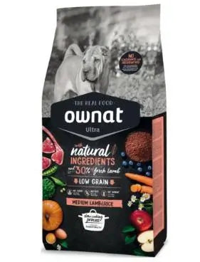 Ownat Ultra Canine Adult Medium Cordero Arroz 3Kg, pienso para perros